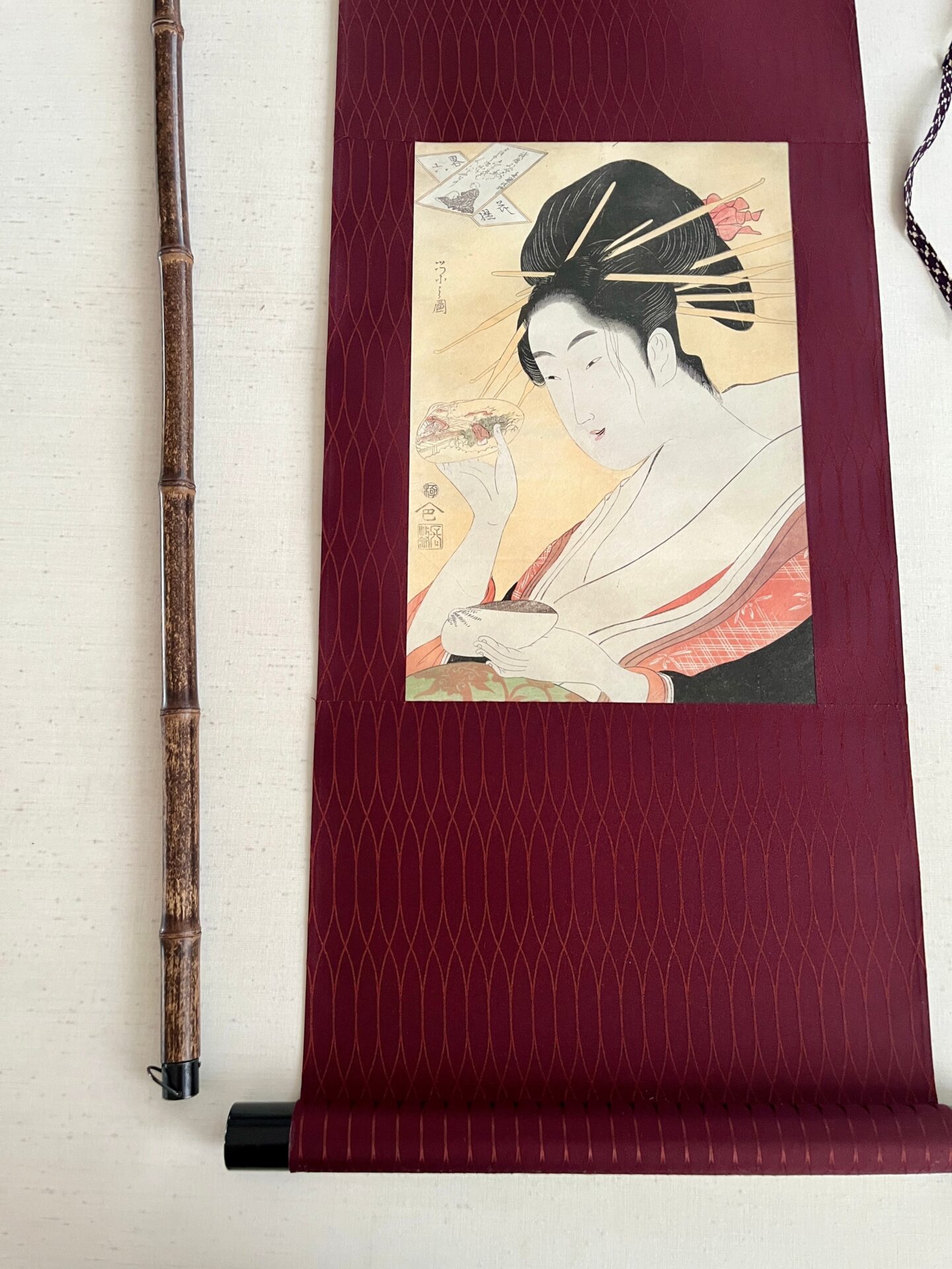 鳥文斎栄之 - 略六花撰 喜撰法師 - 和紙印刷 紙箱付 - 画像 (6)
